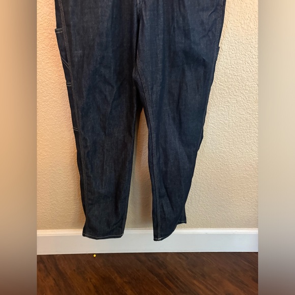 NWOT Lee x H&M Raw Denim Overall Dungaree Blue Men's size S - Picture 3 of 10